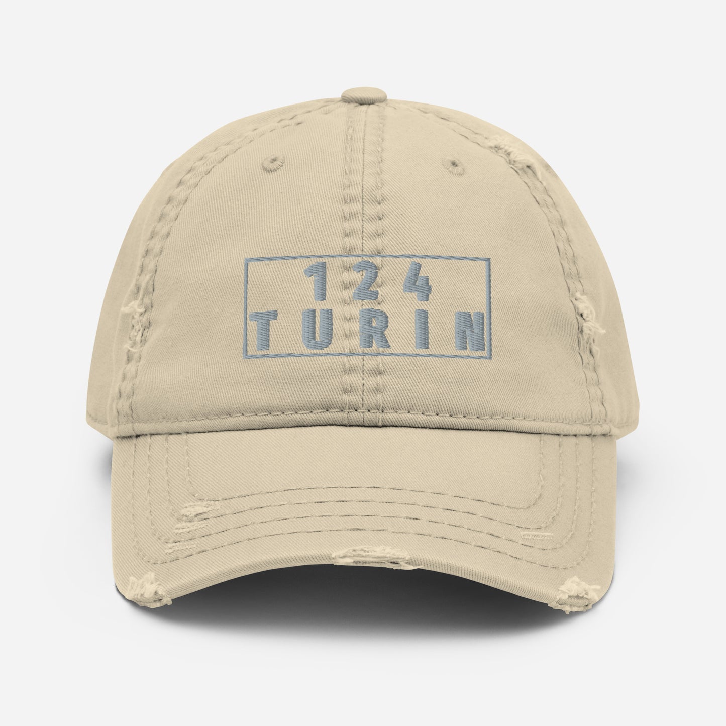 FIAT 124 TURIN Distressed Baseball Cap Hat