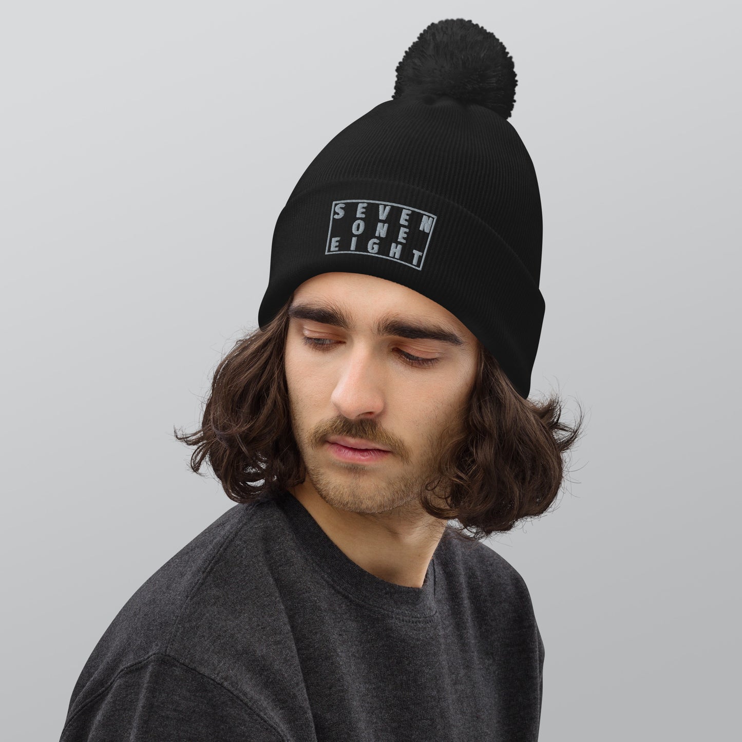 PORSCHE 718 SEVEN ONE EIGHT Pom Pom Beanie Hat