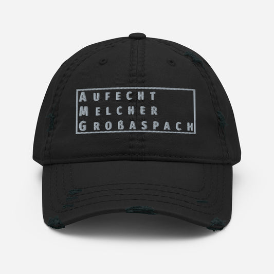 MERCEDES AMG AUFECHT DISTRESSED BASEBALL CAP HAT