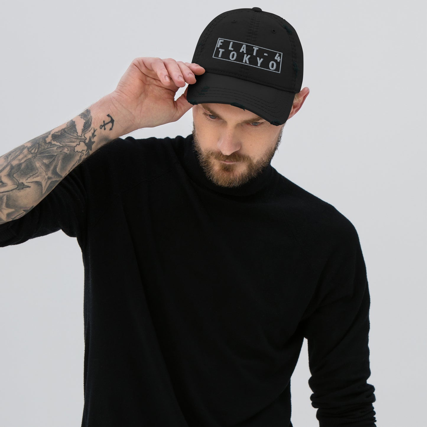 SUBARU FLAT 4 TOKYO DISTRESSED BASEBALL CAP HAT
