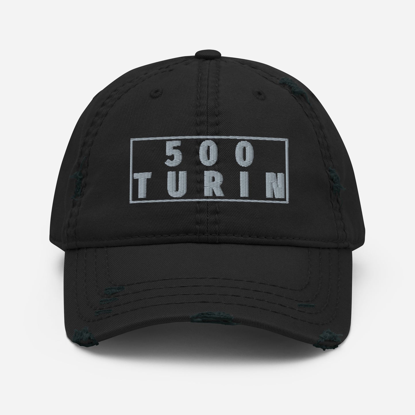 FIAT 500 TURIN Distressed Baseball Cap Hat