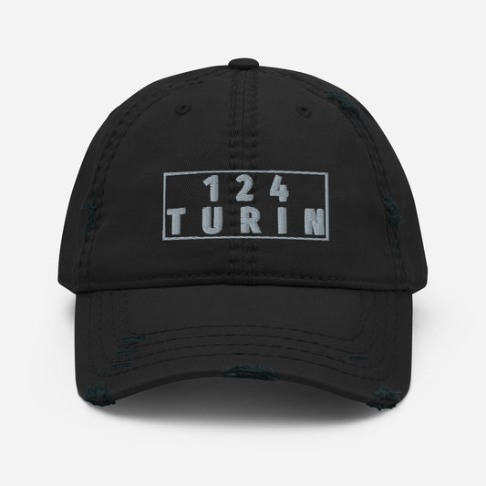 FIAT 124 TURIN Distressed Baseball Cap Hat