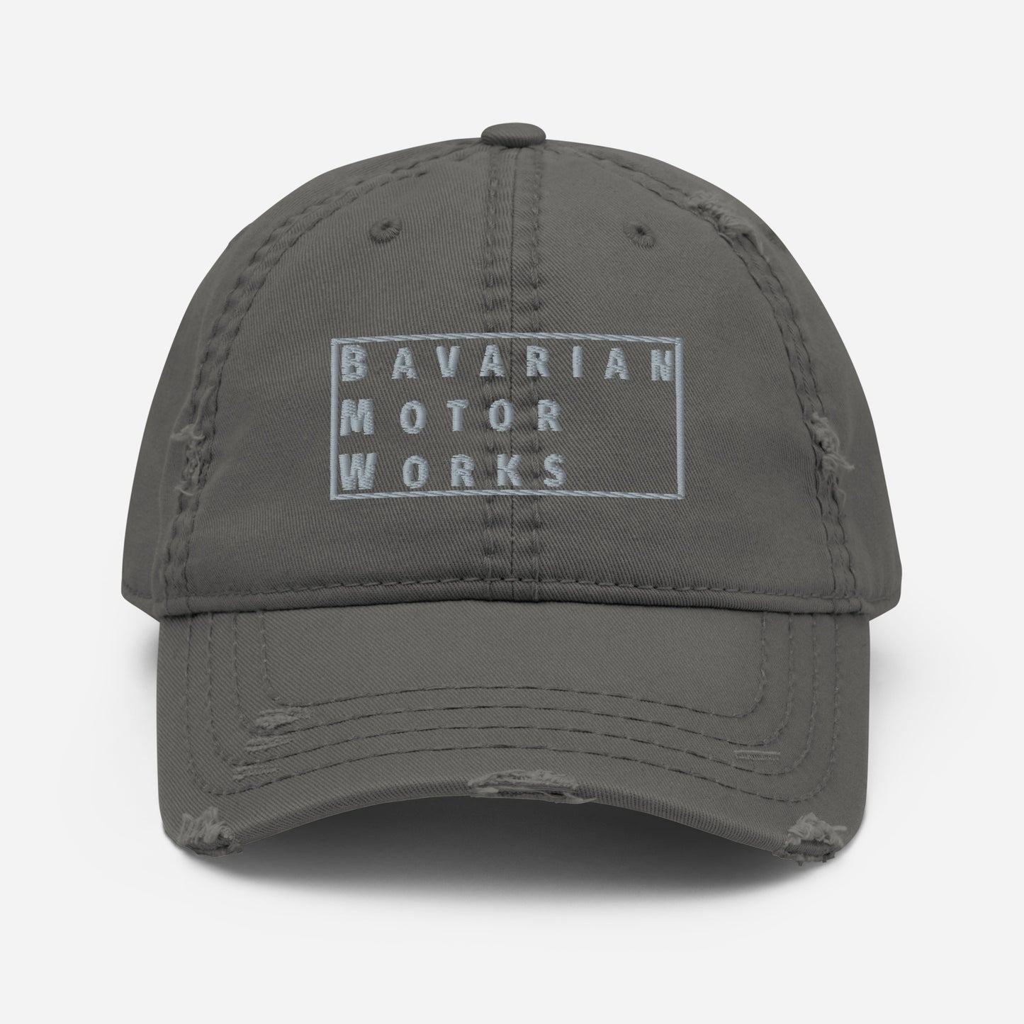 BMW BAVARIAN MOTOR WORKS DISTRESSED BASEBALL CAP HAT