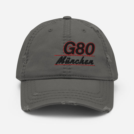 BMW G80 CLASSIC MUNCHEN DISTRESSED BASEBALL CAP HAT