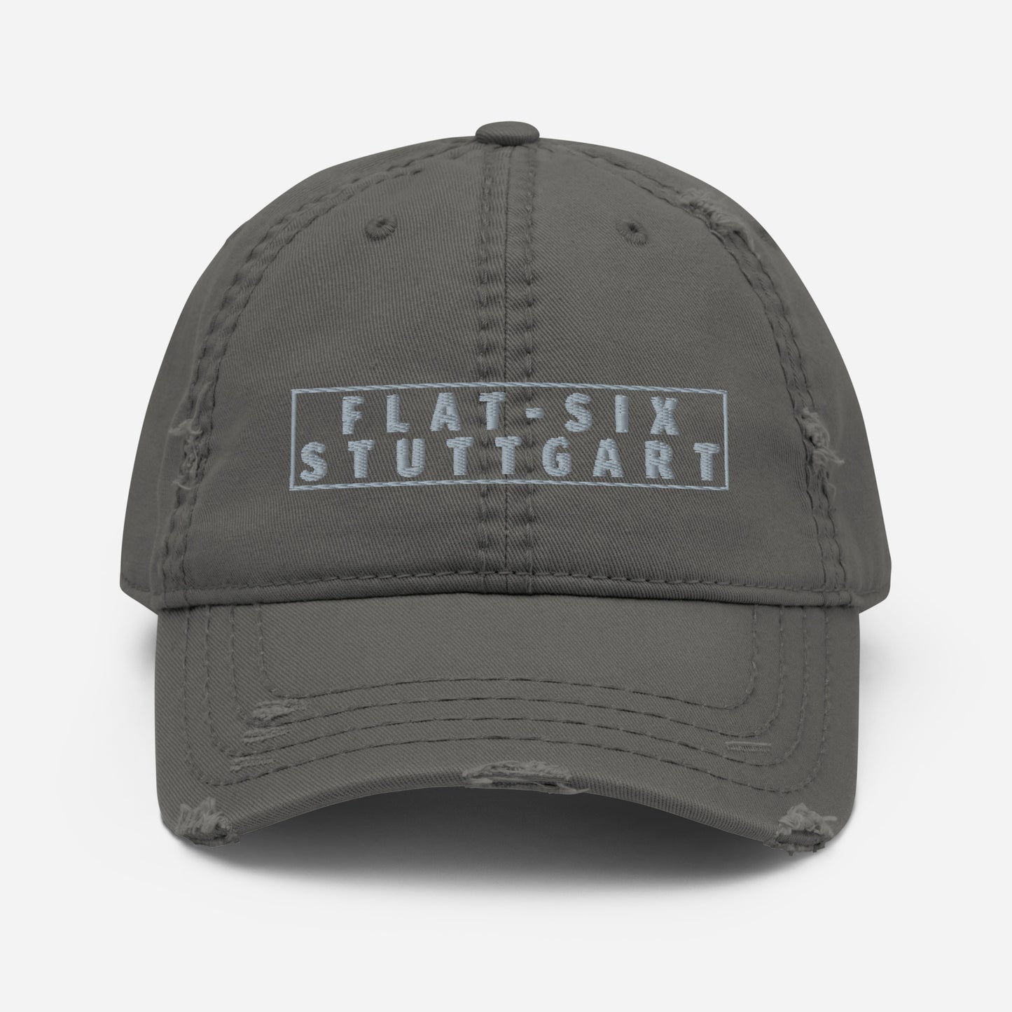 PORSCHE FLAT SIX Stuttgart Distressed Dad Hat