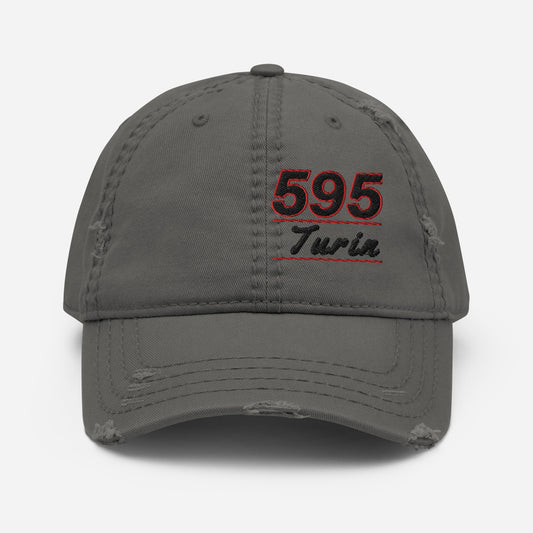 ABARTH 595 TURIN CLASSIC DISTRESSED BASEBALL CAP HAT