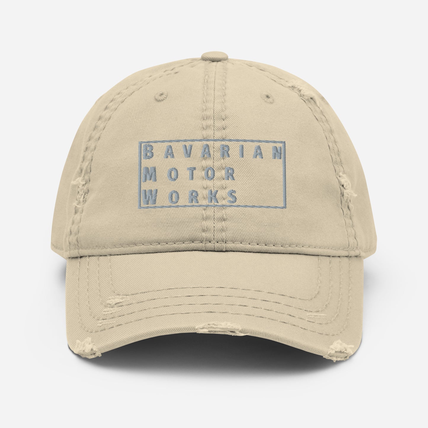 BMW BAVARIAN MOTOR WORKS DISTRESSED BASEBALL CAP HAT