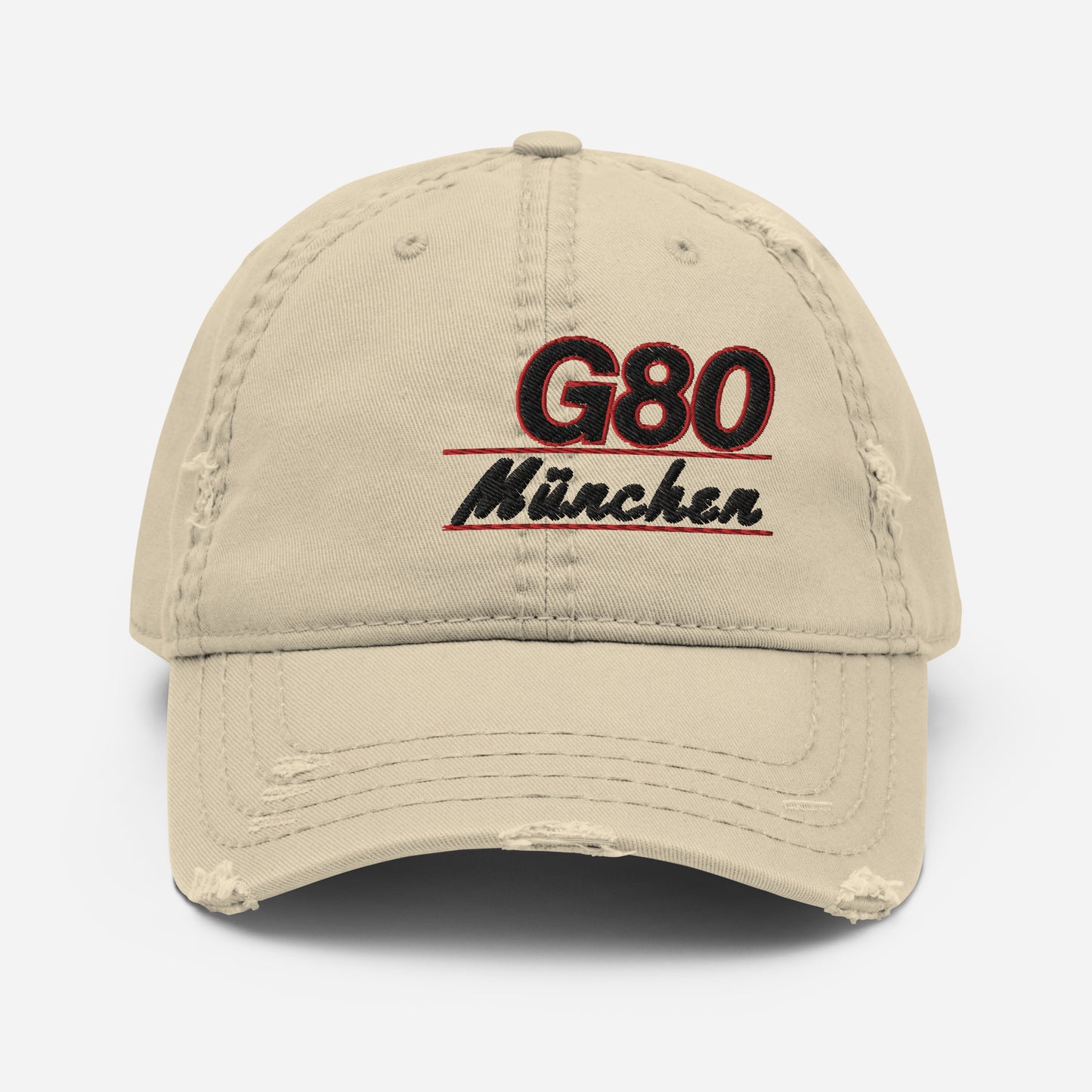 BMW G80 CLASSIC MUNCHEN DISTRESSED BASEBALL CAP HAT