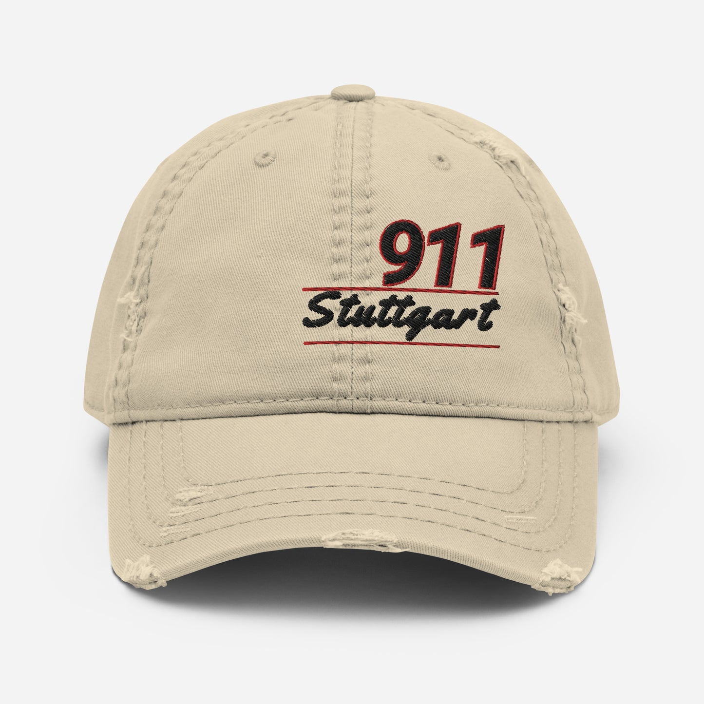 PORSCHE 911 STUTTGART Classic Distressed Baseball Cap Hat