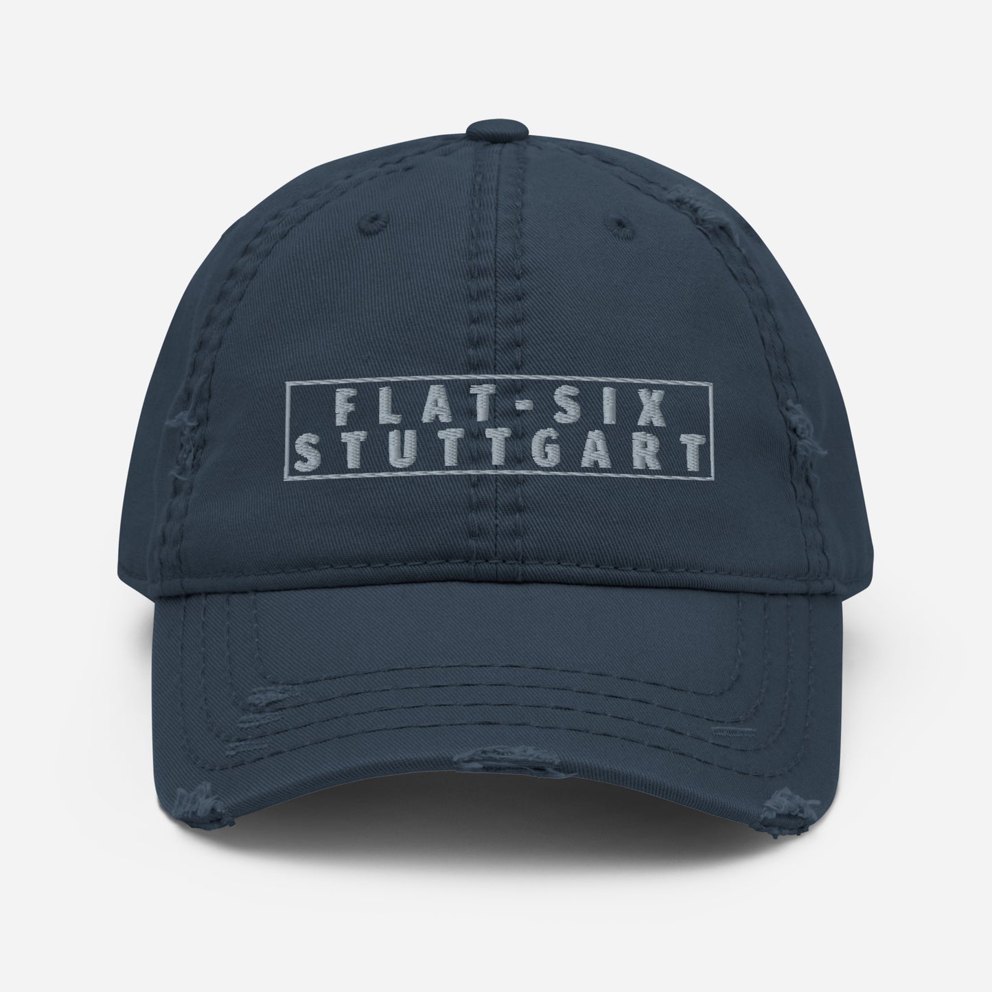 PORSCHE FLAT SIX Stuttgart Distressed Dad Hat