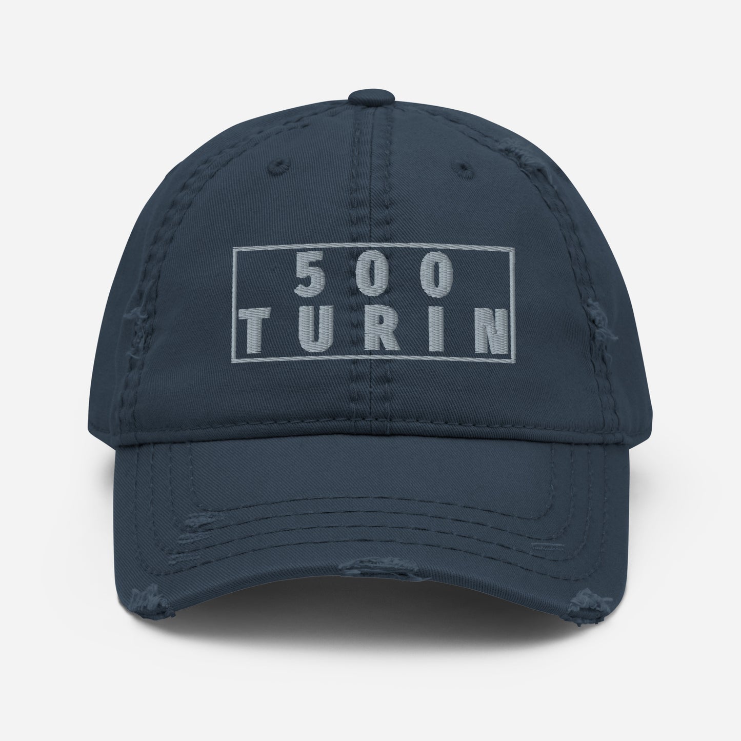 FIAT 500 TURIN Distressed Baseball Cap Hat