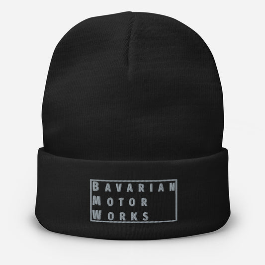 BMW BAVARIAN MOTOR WORKS KNIT BEANIE HAT