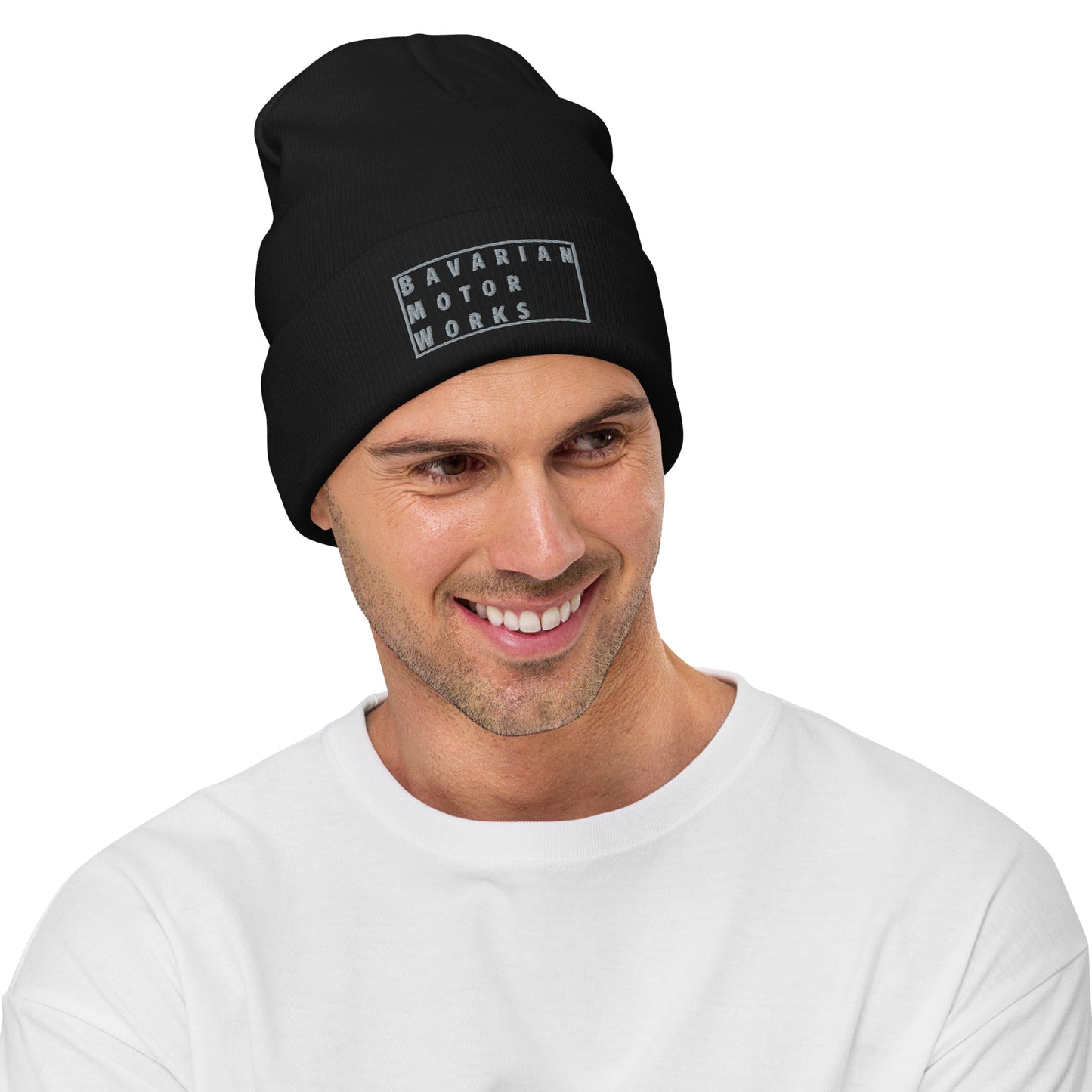 BMW BAVARIAN MOTOR WORKS KNIT BEANIE HAT