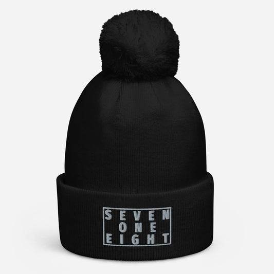 PORSCHE 718 SEVEN ONE EIGHT Pom Pom Beanie Hat