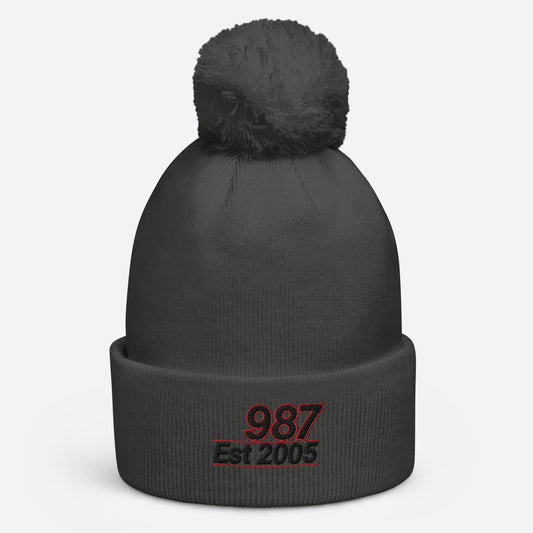 PORSCHE BOXSTER CAYMAN 987 2005 BEANIE HAT WITH POM POM