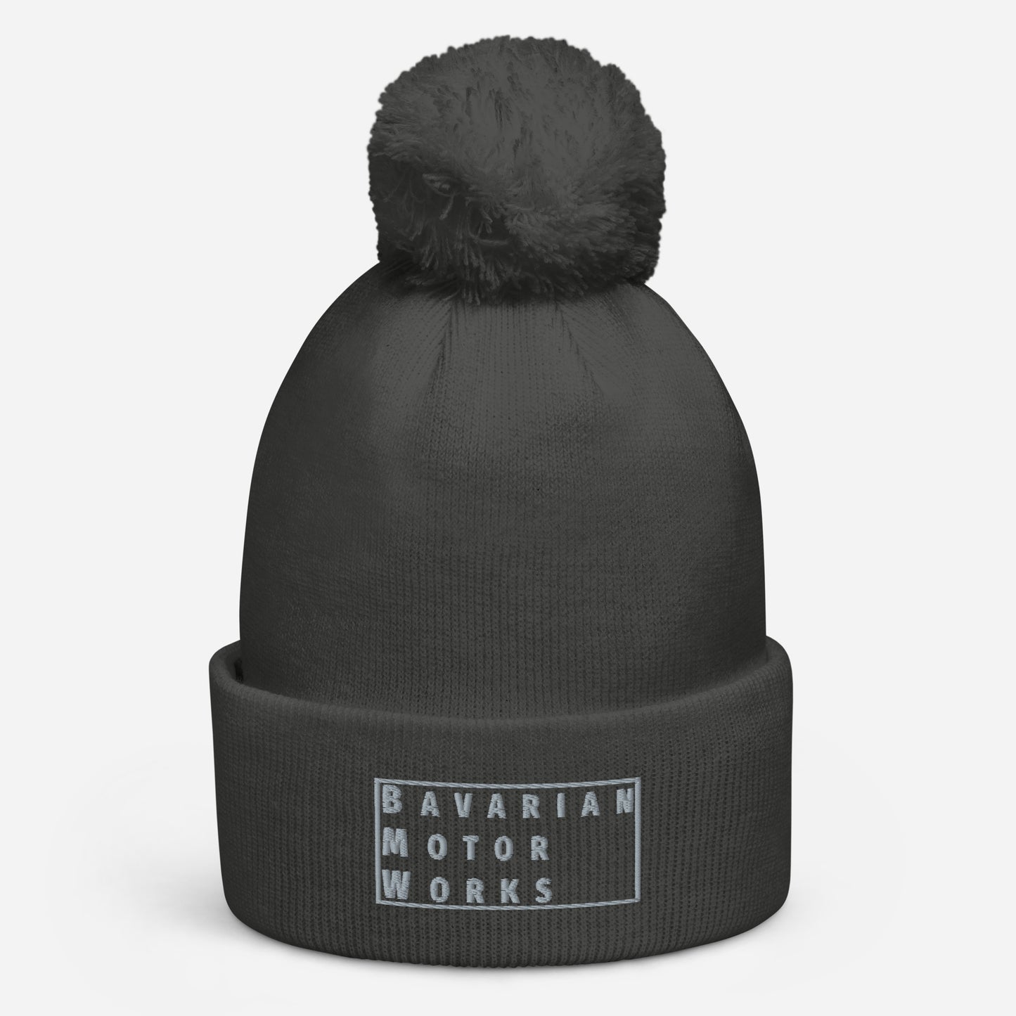 BMW BAVARIAN MOTOR WORKS POM POM BEANIE HAT