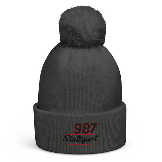 PORSCHE 987 BOXSTER CAYMAN Heritage Pom Pom Beanie Hat