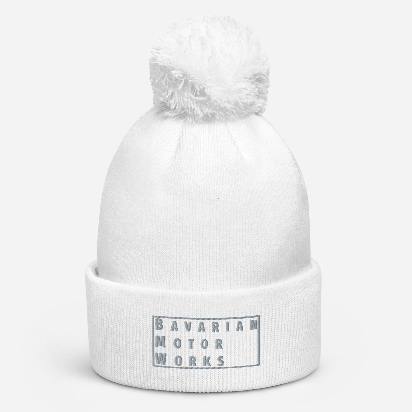 BMW BAVARIAN MOTOR WORKS POM POM BEANIE HAT